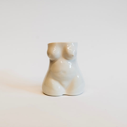 small goddess vase in white ****