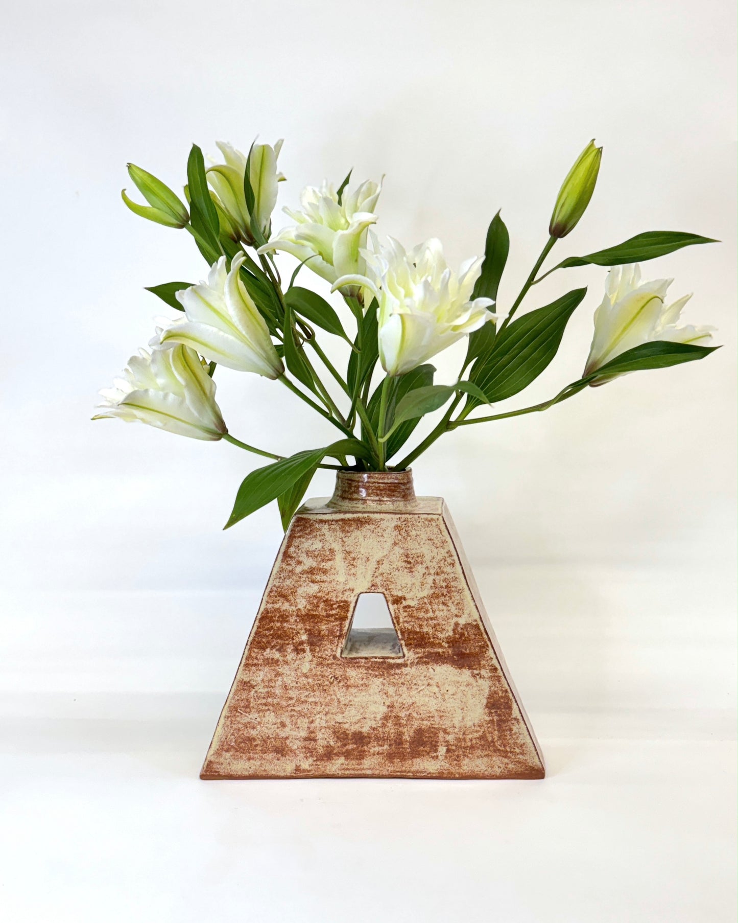 Sculptural Triangle Vase