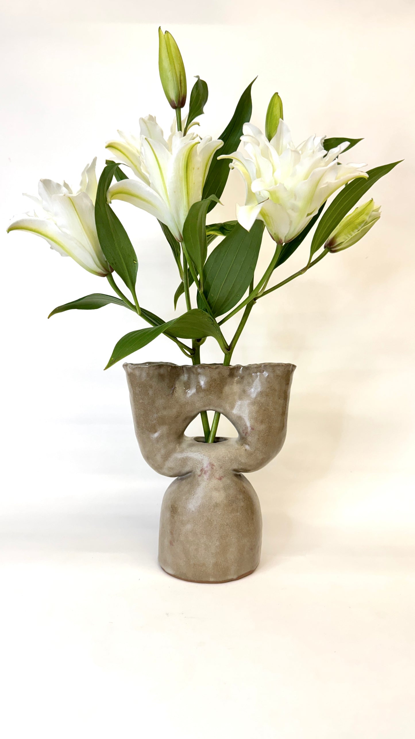 Sculptural Opalescent Vase