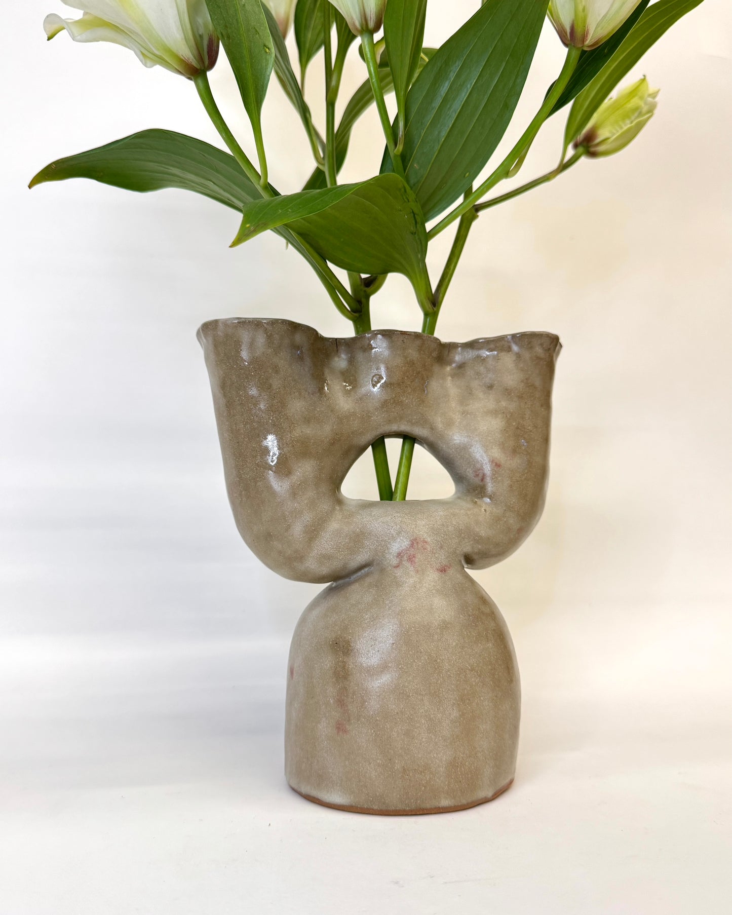 Sculptural Opalescent Vase